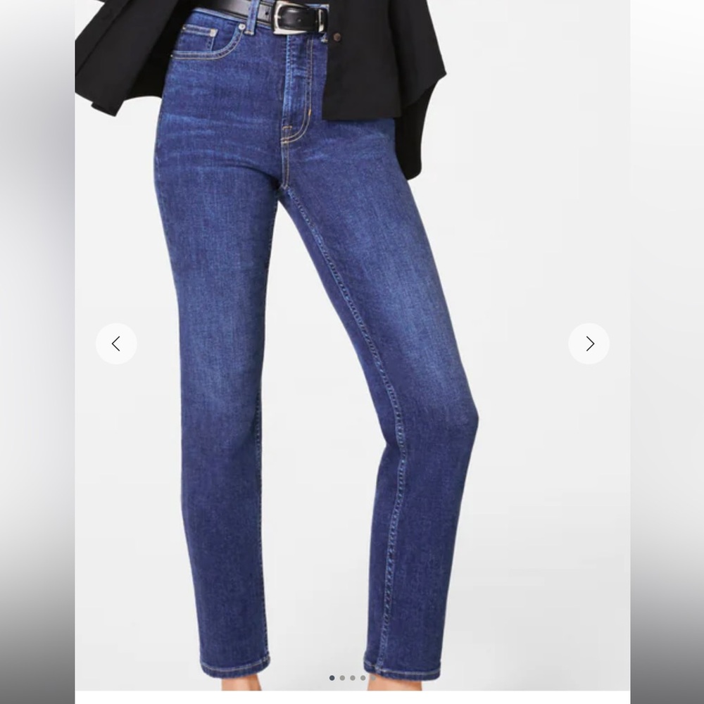 Spanxsculpt Redfine Slim Straight Jean in Medium Indigo NWT